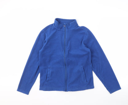 Additional front view of Regatta boys’ blue track jacket, size 30, full zip