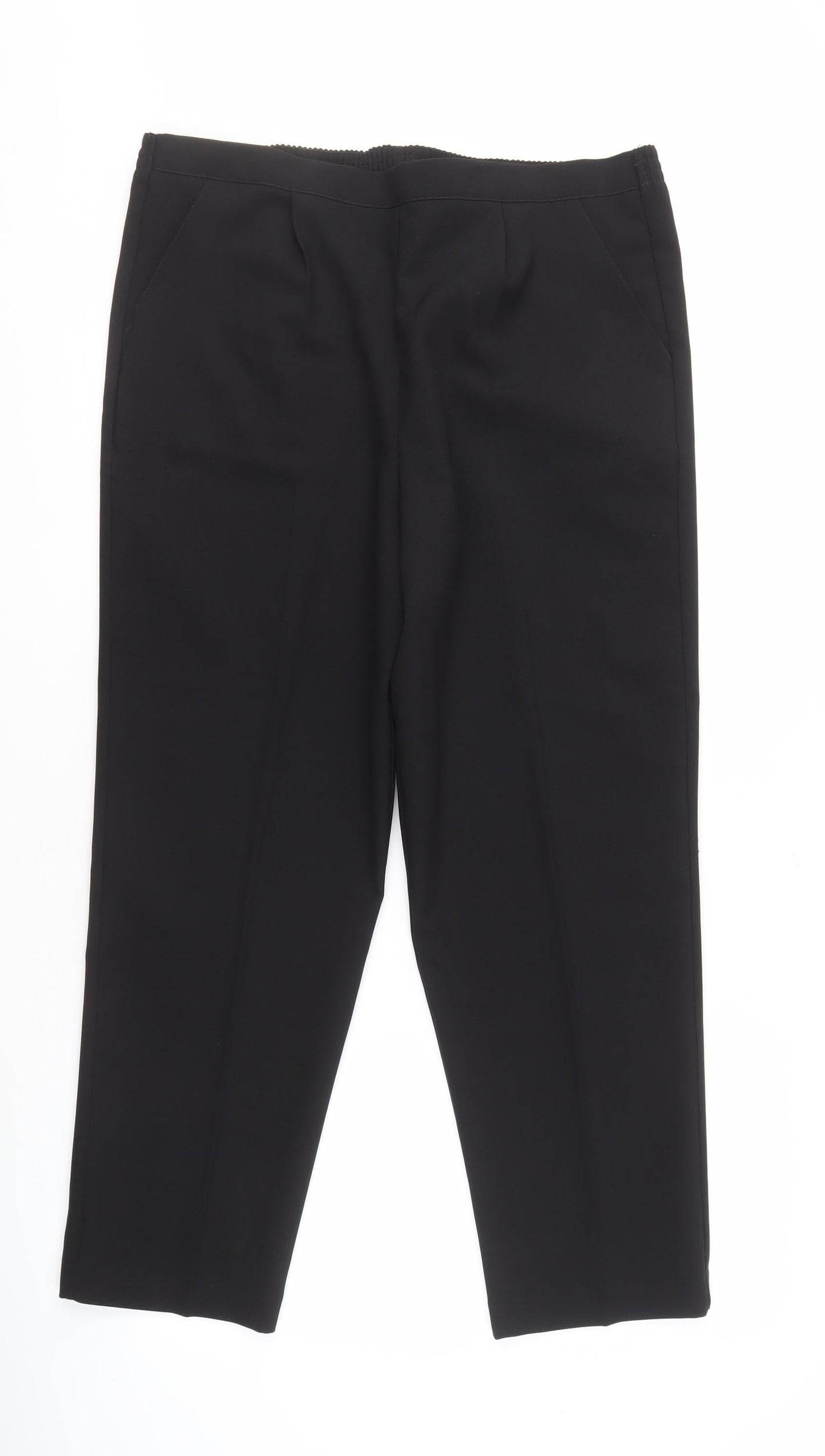 Sarah Hamilton Womens Black Trousers Size 14 Classic