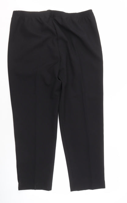Sarah Hamilton Womens Black Trousers Size 14 Classic