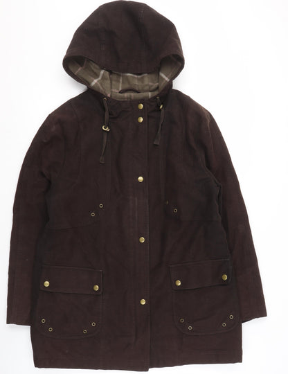 Lakeland Women's Brown Hooded Coat Size 14
