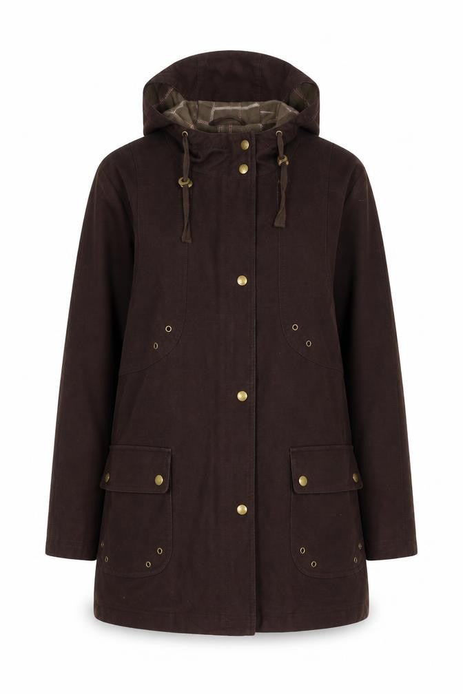 Lakeland Women's Brown Hooded Coat Size 14