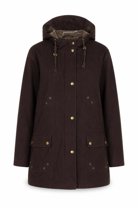 Lakeland Women's Brown Hooded Coat Size 14