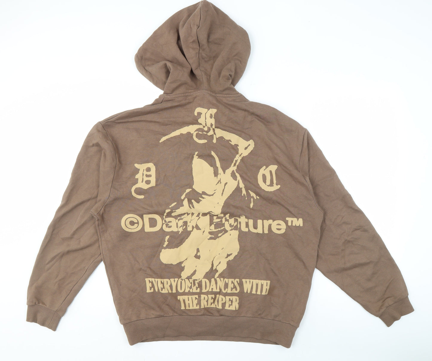 ASOS Men’s Brown Pullover Hoodie XS Gothic Style