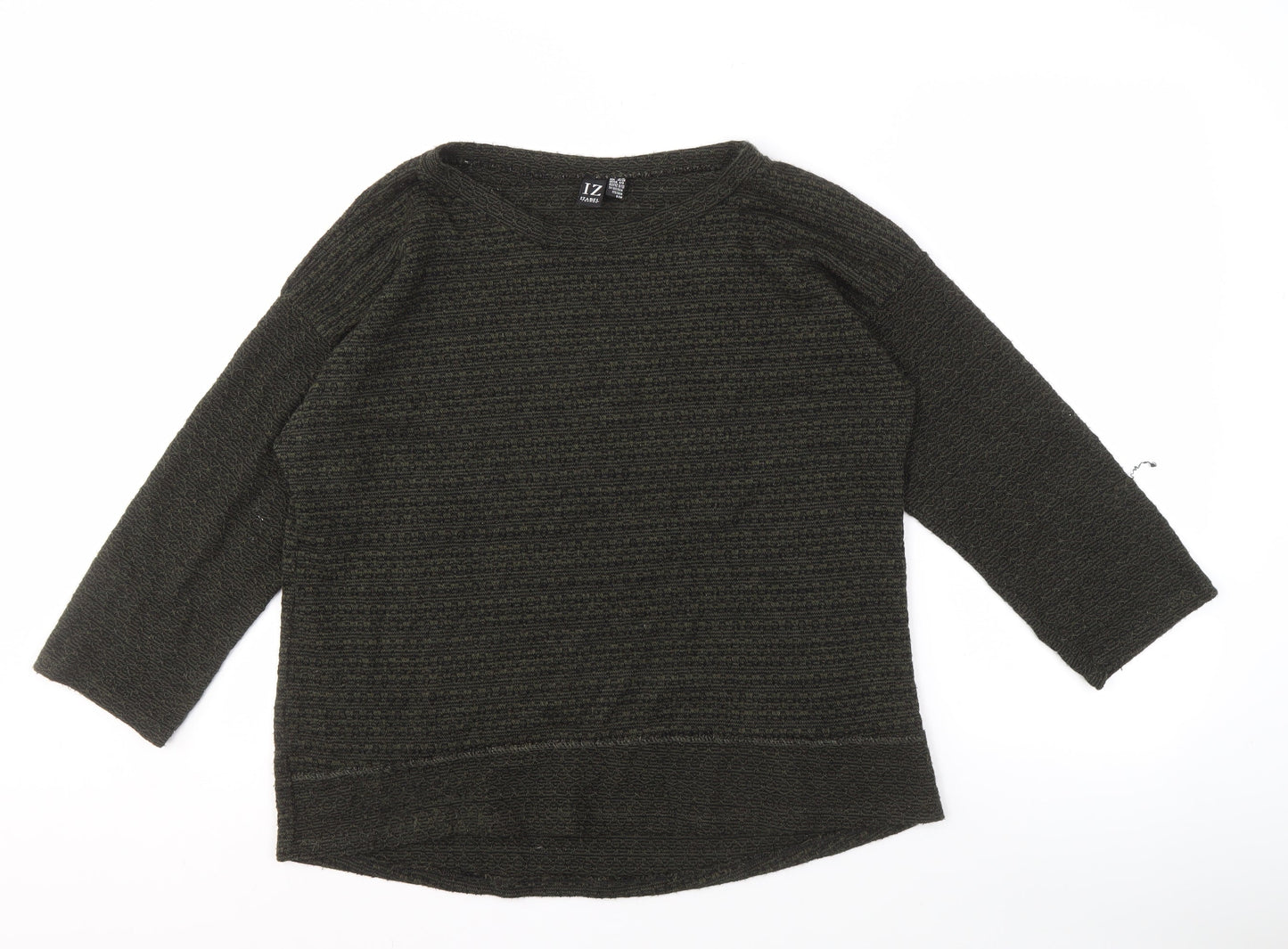 Izabel London Women's Black Boat Neck Jumper S