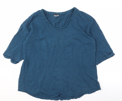 Beloved Women's Blue XL Round Neck Top