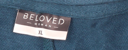 Beloved Women's Blue XL Round Neck Top