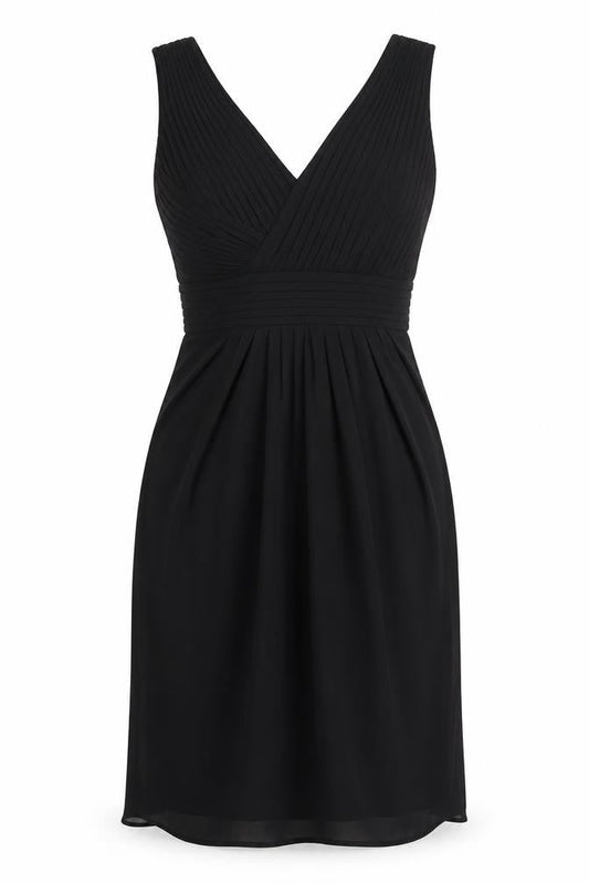 Coast Women's Black Size 12 Elegant Pleated Dress