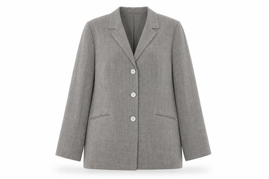 Ann Harvey Women's Grey Blazer Size 16 Notch Lapel Lined