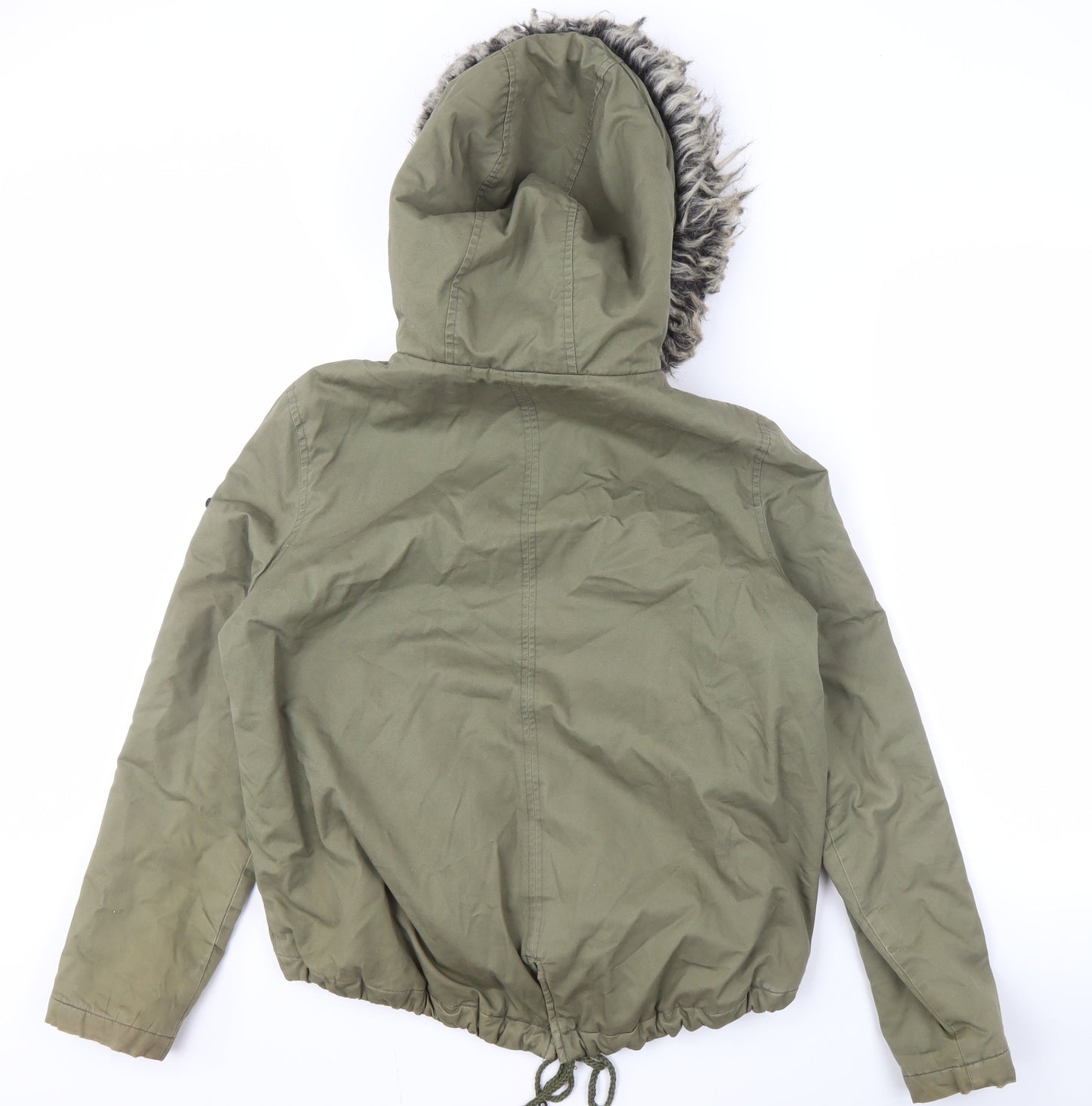 Brave Soul Women's Green Parka Jacket Size 12