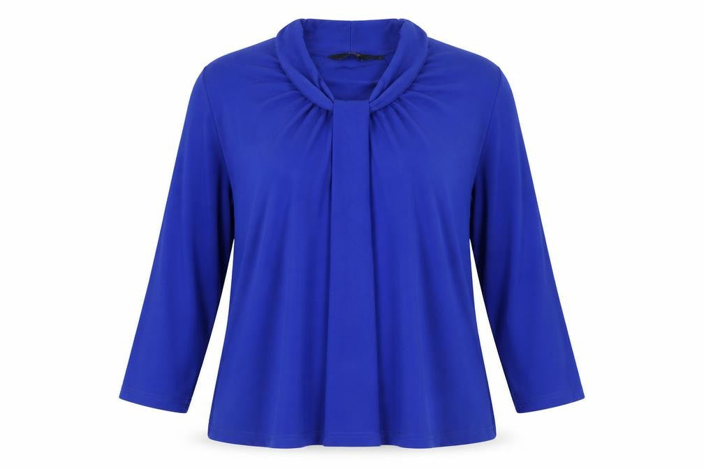 Isle Collection Women's Blue 3/4 Sleeve Top - Size L