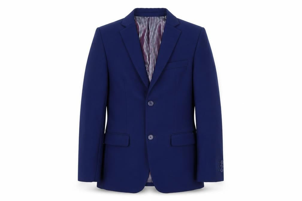 Paisley Boys Blue Slim Fit Suit Jacket UK 14