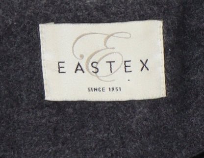 Eastex Women's Grey Wool Cashmere Coat, Size 16, Classic Style