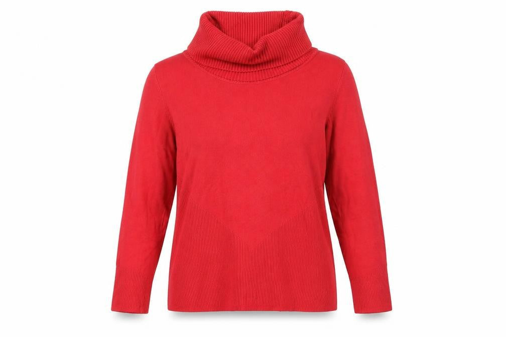 Alexon Women's Red Cowl Neck Pullover Jumper XL