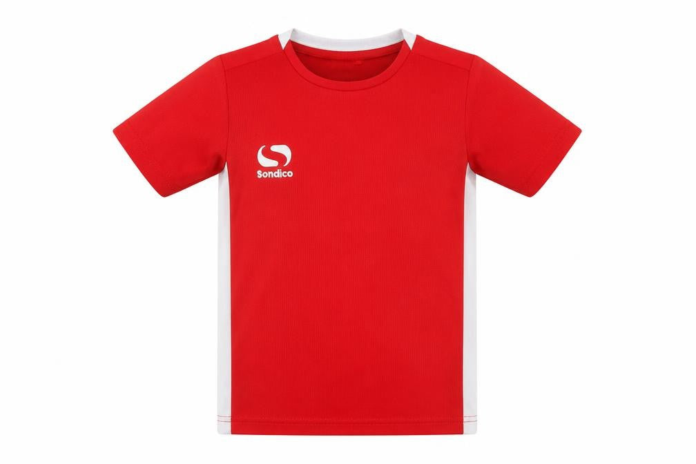 Sondico Boys Red T-Shirt, 3-4 Years, Short Sleeve, Casual Wear