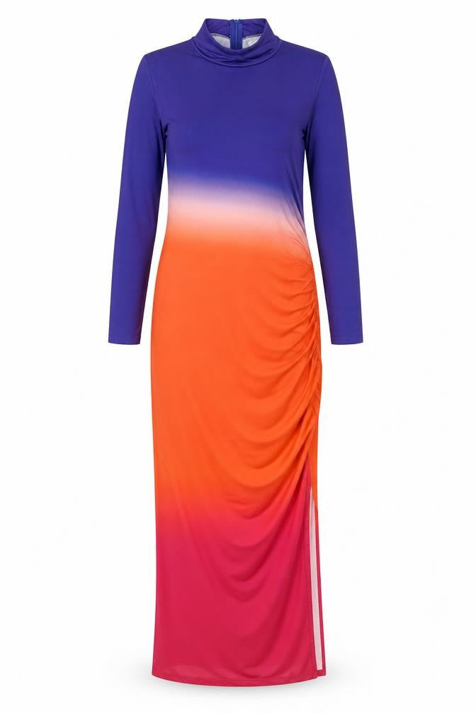 Forever Unique Women's Long Multicoloured Dress, Size 12