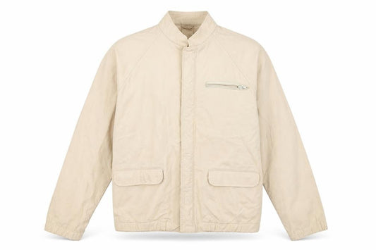Levi's Men's Beige Cotton Biker Jacket, M, Classic Style