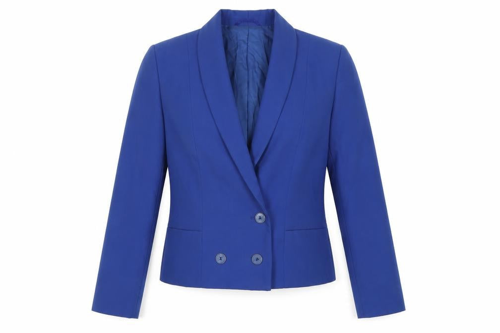 Gerry Weber Women's Blue Double-Breasted Blazer Size 10
