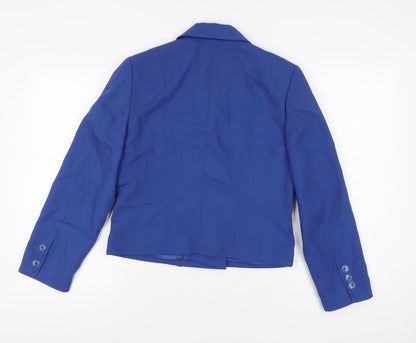 Gerry Weber Women's Blue Double-Breasted Blazer Size 10