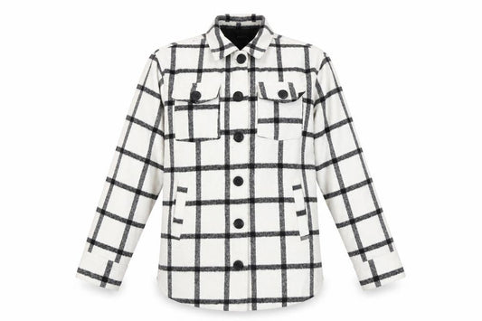 Me Jane Women's White Check Jacket - Size M