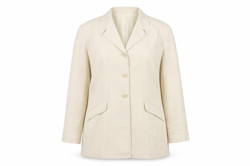 Viyella Women's Beige Blazer, Size 18, Notch Lapel