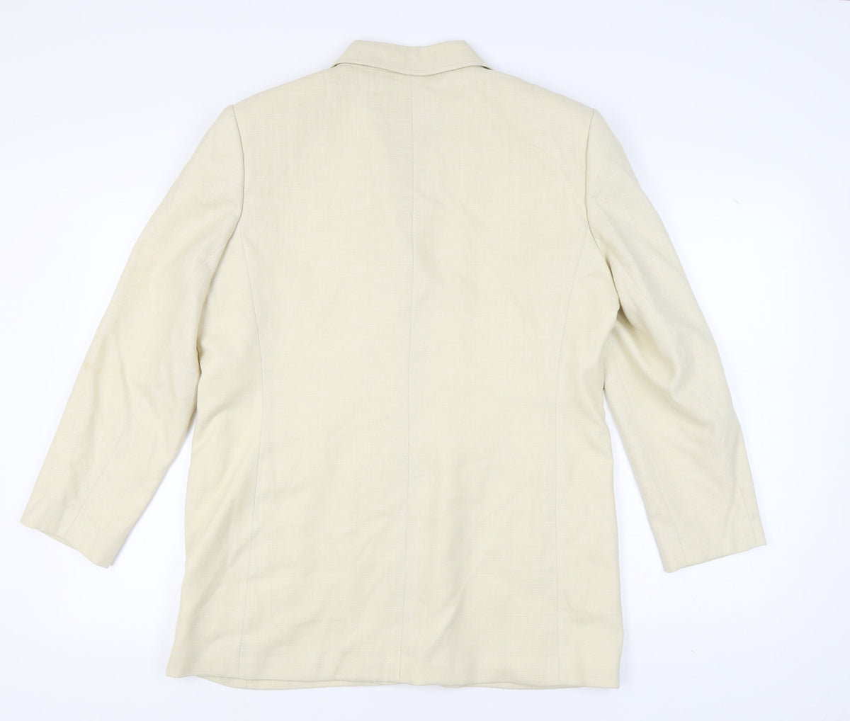 Viyella Women's Beige Blazer, Size 18, Notch Lapel