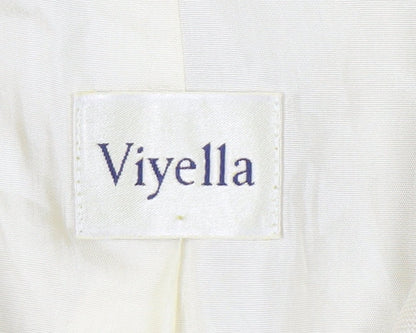 Viyella Women's Beige Blazer, Size 18, Notch Lapel
