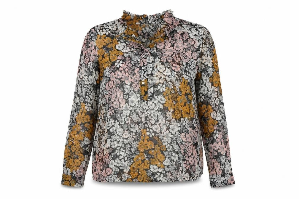 H&M Women's Multicoloured Floral Blouse Size 8