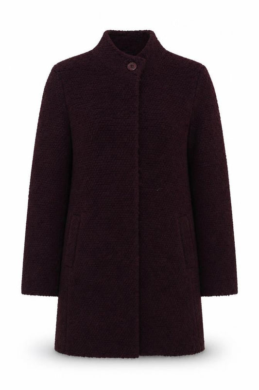 The Collection Women's Purple Wool Mid-Length Coat Size 14