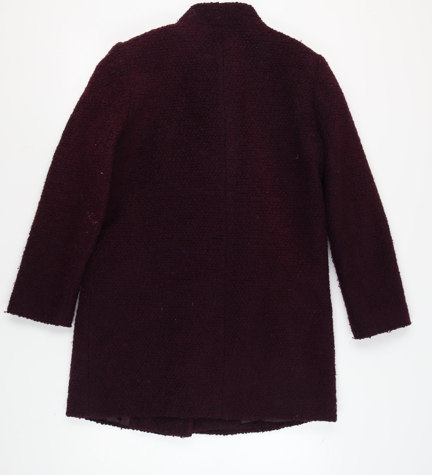 The Collection Women's Purple Wool Mid-Length Coat Size 14