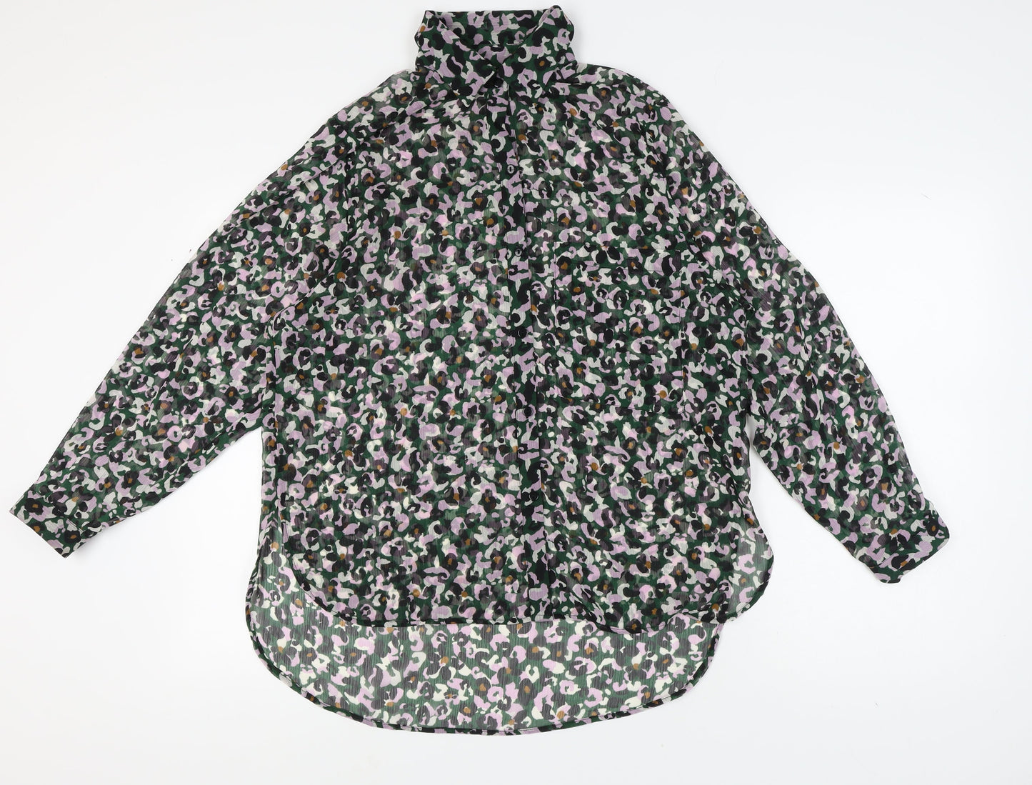Next Women's Multicoloured Animal Print Blouse, Size 12