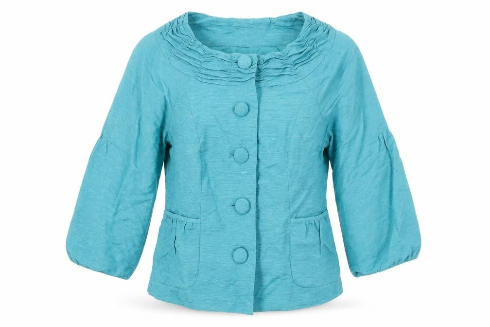 Sharon Young Women's Blue Silk Blazer Size 10