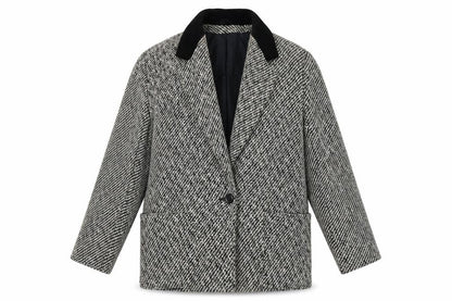 Debenhams Grey Herringbone Blazer Size 12 Women
