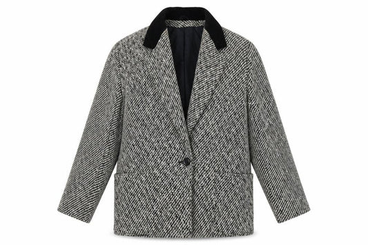 Debenhams Grey Herringbone Blazer Size 12 Women