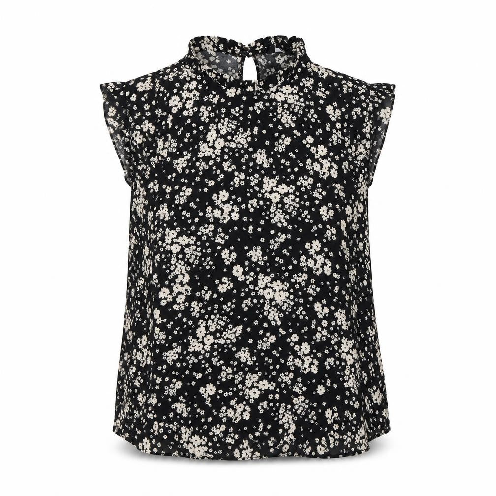 New Look Women's Floral Black Blouse Size 12