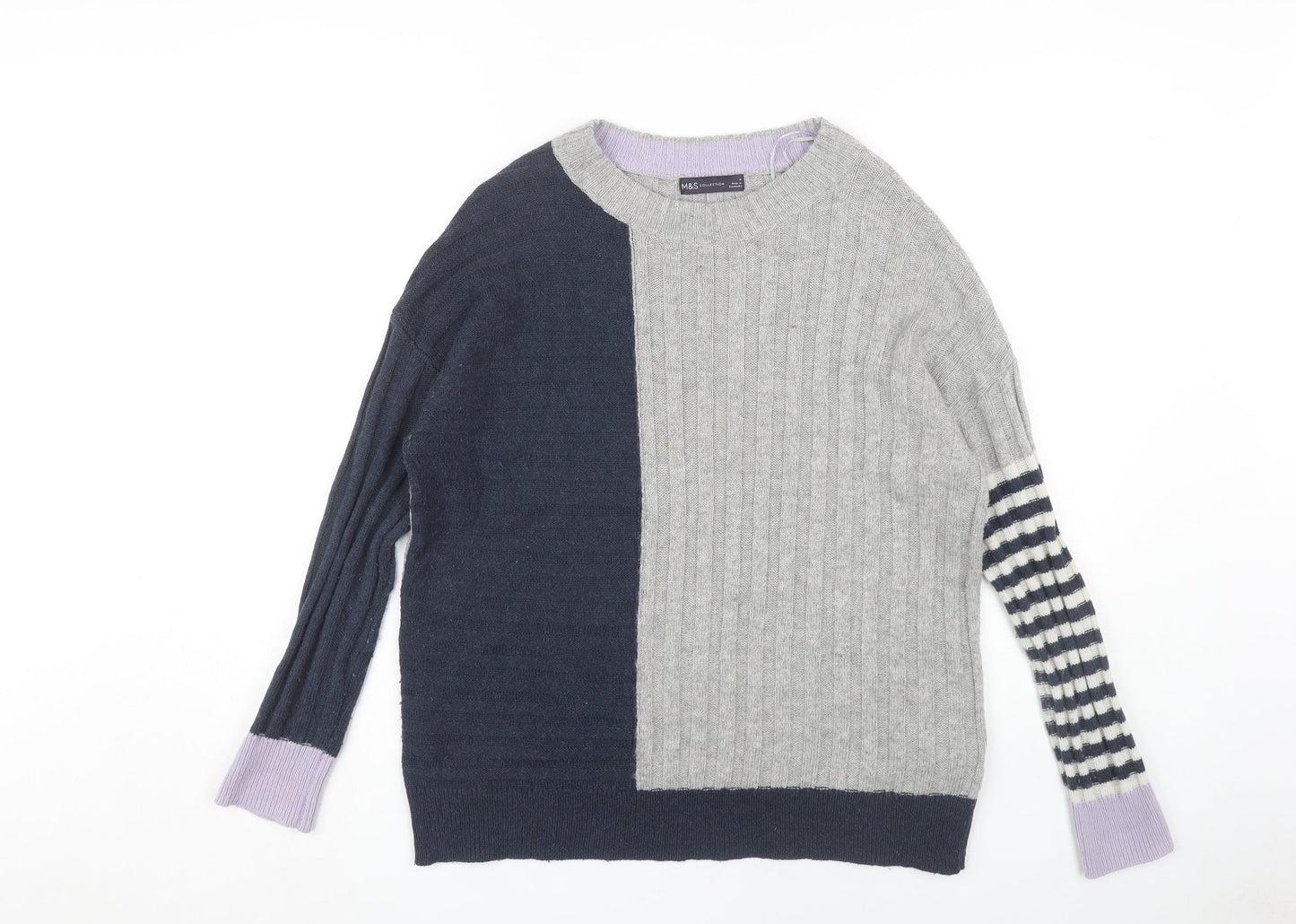 Marks and Spencer Women's Grey Pullover Jumper M