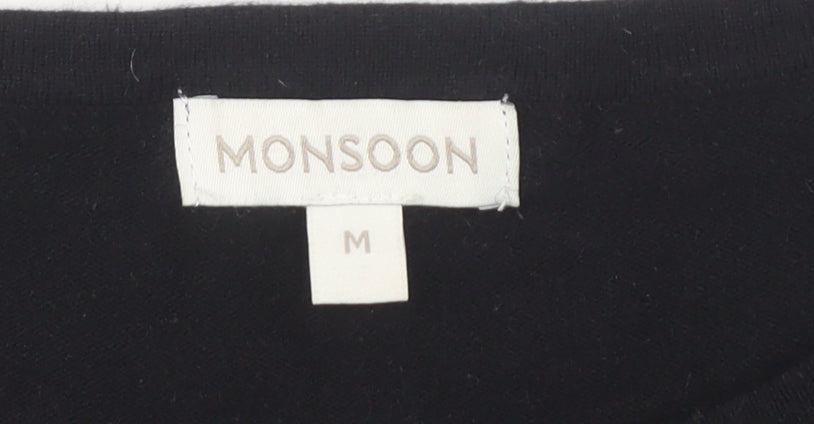 Monsoon Women's Black Beaded Jumper M