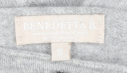 Benedetta B Women's Grey Polka Dot Jumper Size S