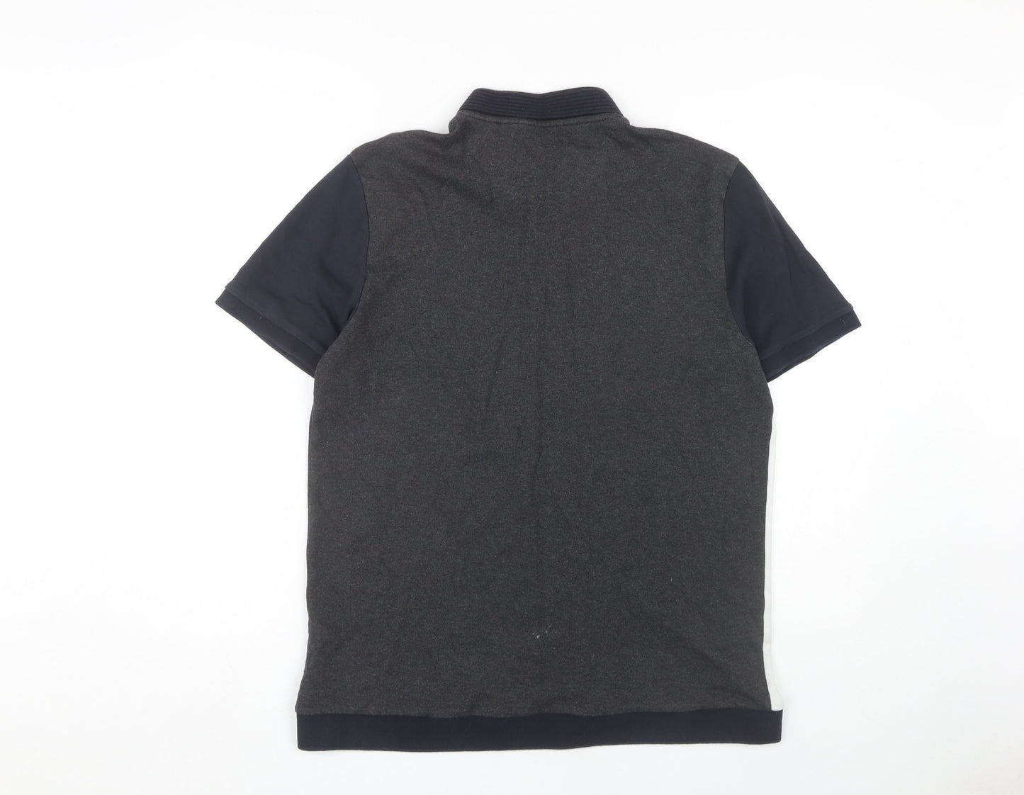 Next Mens Multicoloured Polo, L, Colourblock, Cotton
