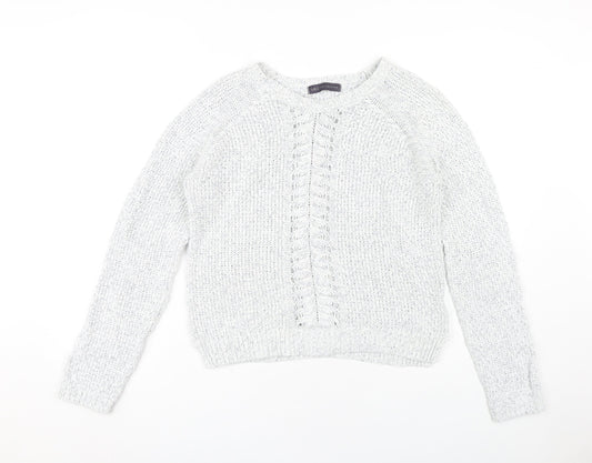 Marks and Spencer Grey Crew Neck Women's Pullover Jumper