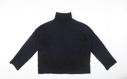 Marks & Spencer Women Blue Pullover Jumper M