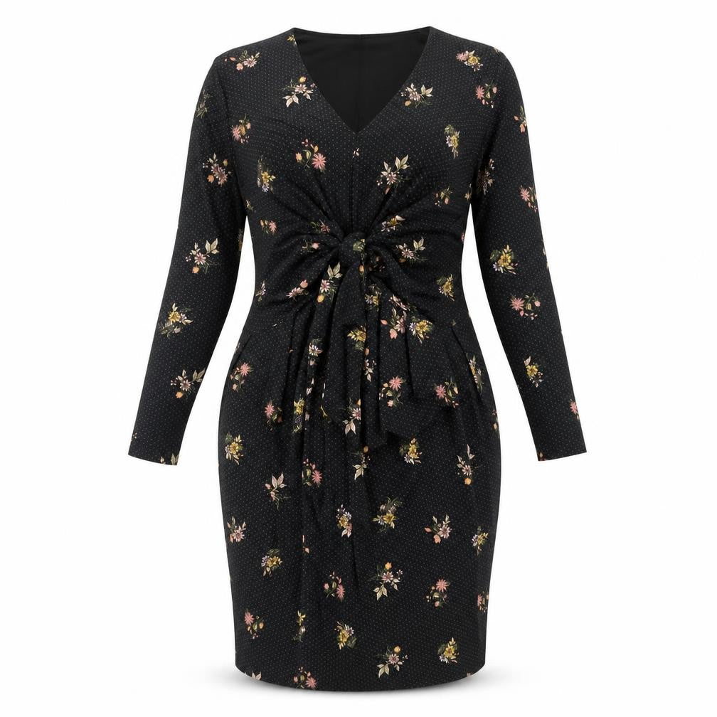 Marks & Spencer Women's Black Floral Dress