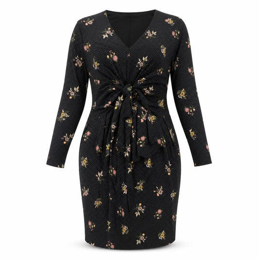 Marks & Spencer Women's Black Floral Dress
