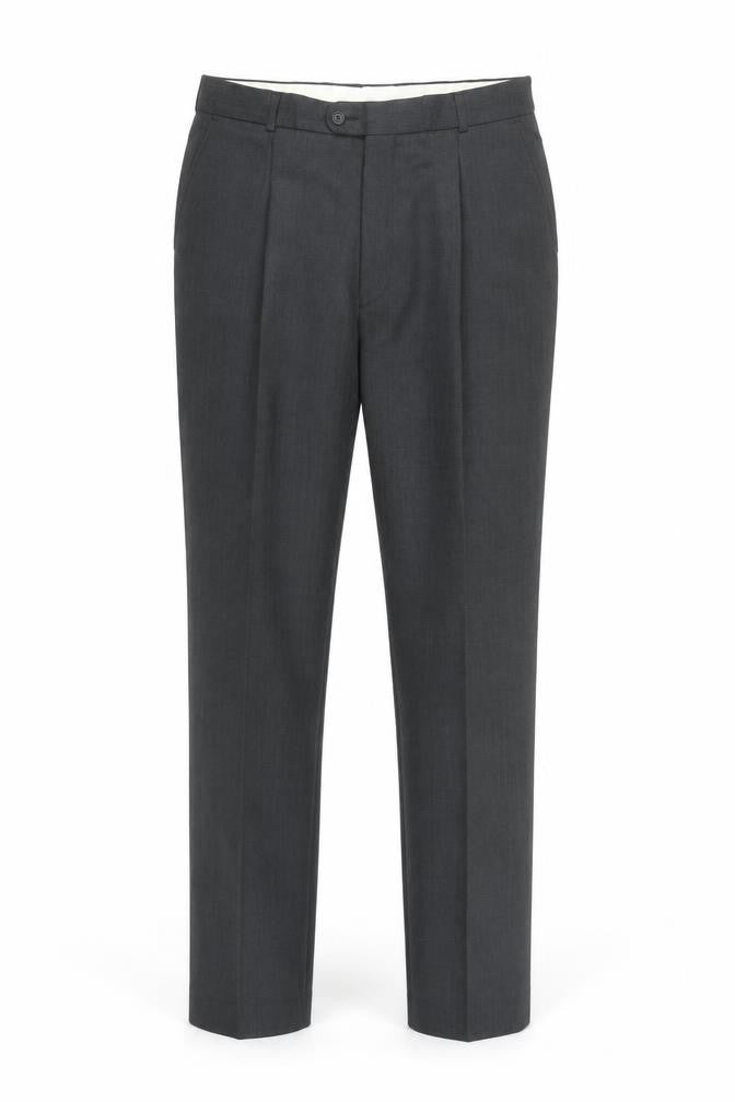 Burton Men's Black Pleated Trousers, Size 36 Long