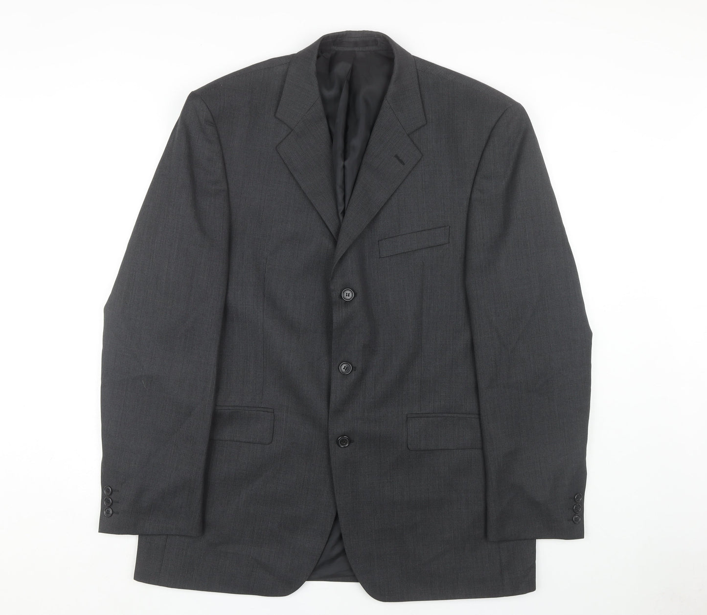 Burton Men's Grey Blazer, Size 42, Long Fit, Formal