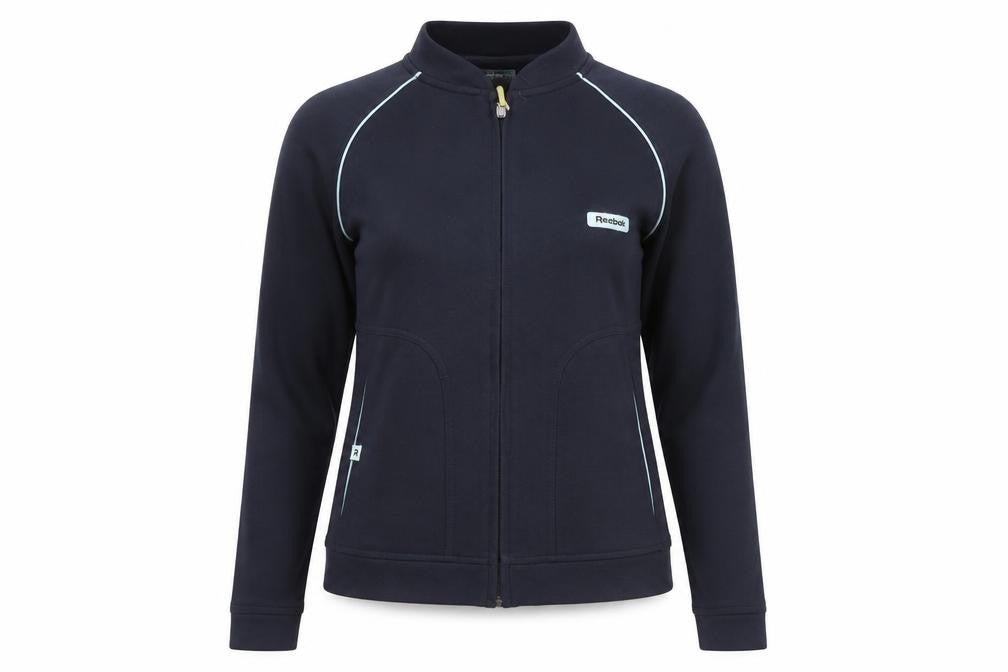 Reebok Women's Black M Sweatshirt, Full Zip, Gym Ready