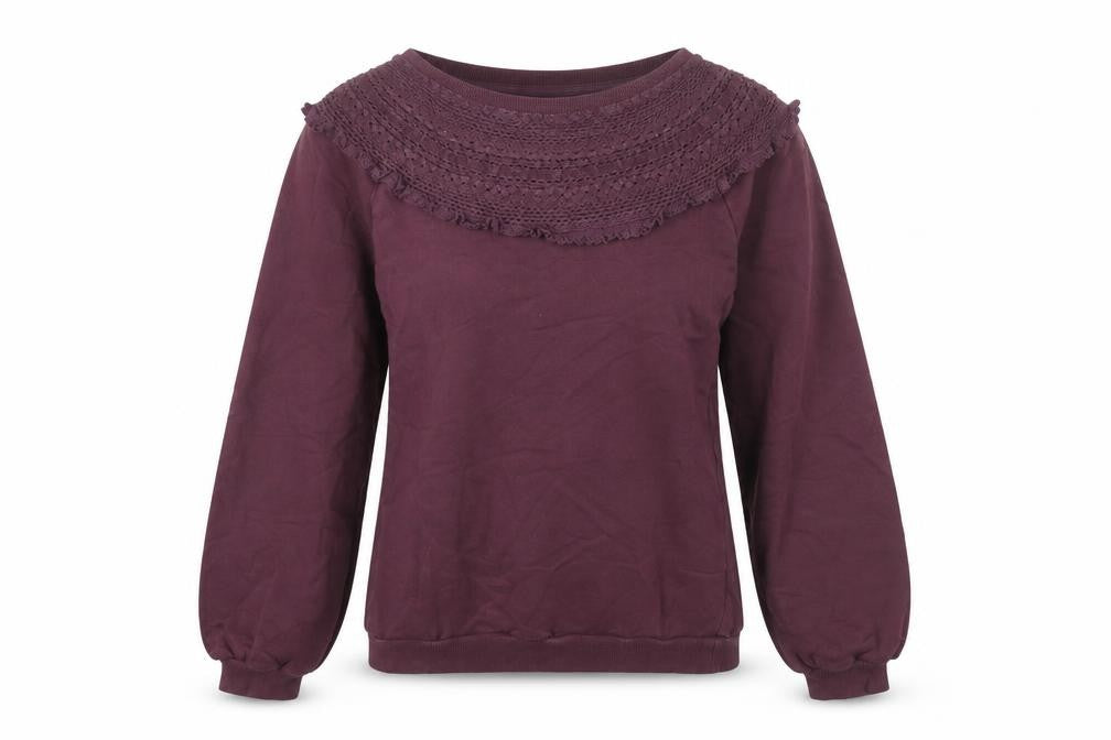 Fat Face Women's Purple Pullover Sweatshirt Size 8