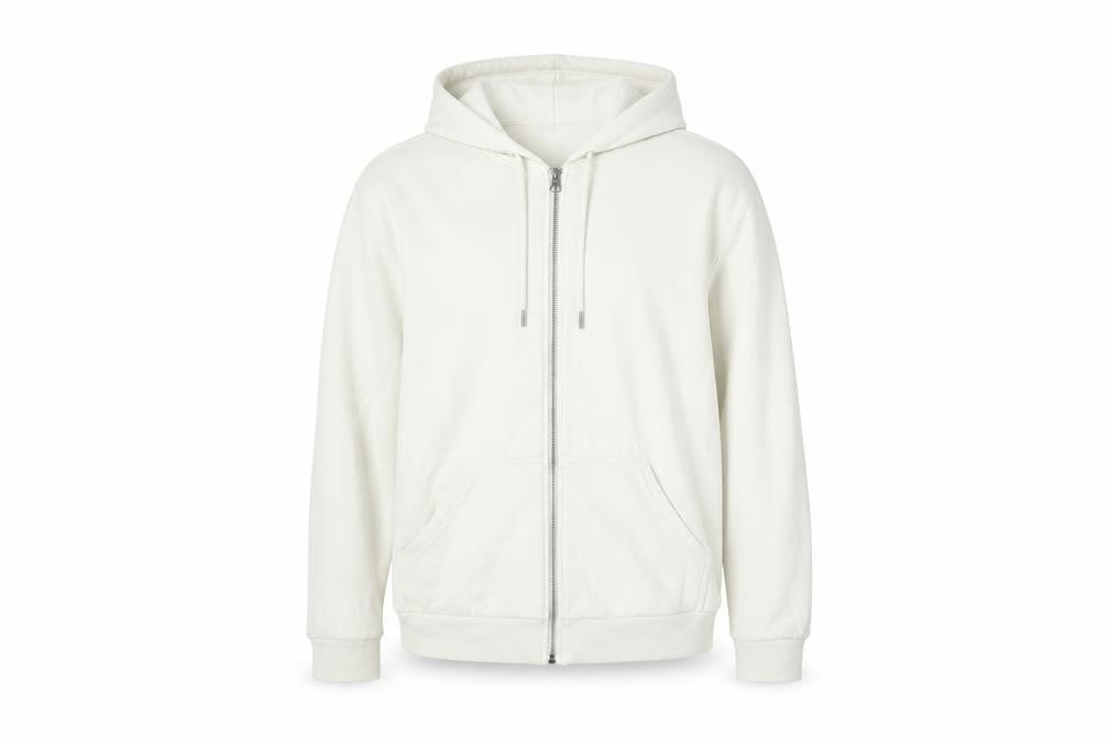 H&M Unisex Ivory Full Zip Hoodie Size 12