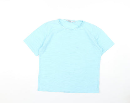 Additional front view of Honor Millburn Women's Blue M T-Shirt, Short Sleeve