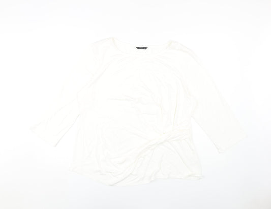 Roman Women's White Blouse Size 20 - Casual Viscose Blend