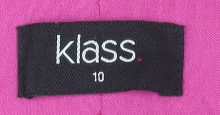 Klass Women's Pink Slim Trousers, Size 10
